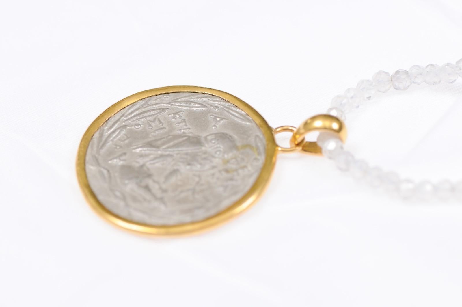 Eule und Kopf von Athena Tetradrachm-Anhänger im Angebot 1