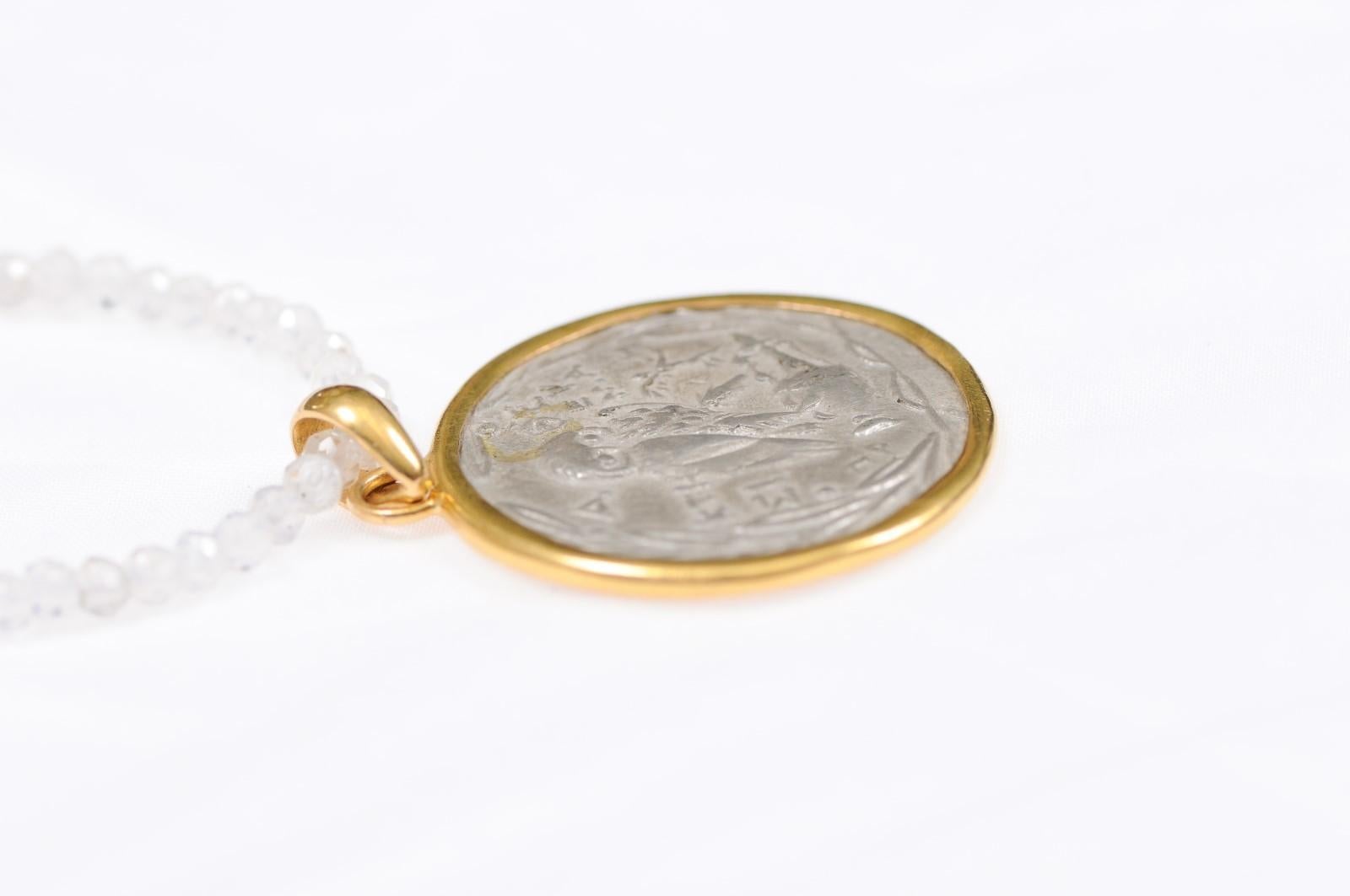 Eule und Kopf von Athena Tetradrachm-Anhänger im Angebot 2