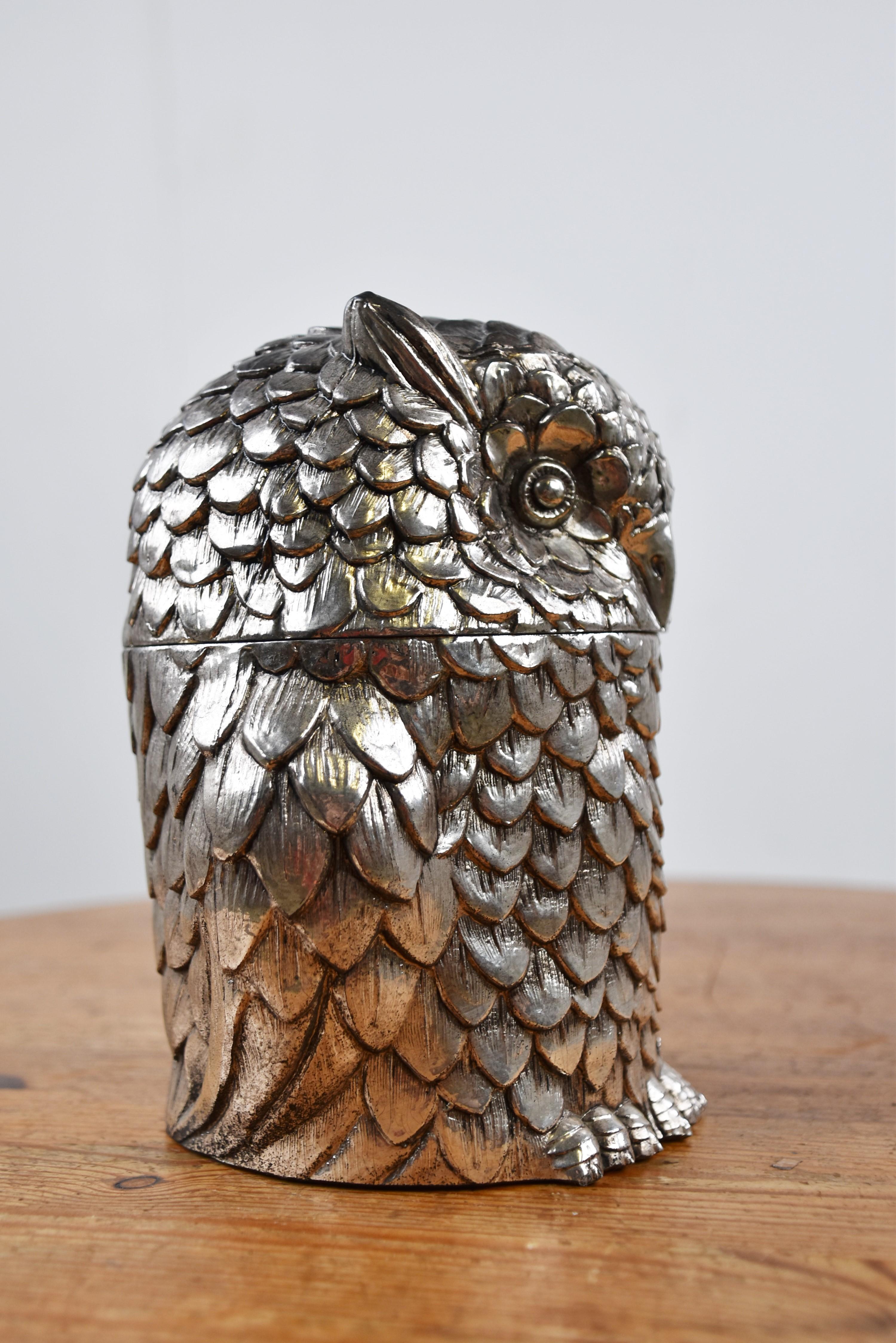 Owl Ice Bucket B Y Mauro Manetti, 1960s In Good Condition In Leuven, Vlaams Gewest