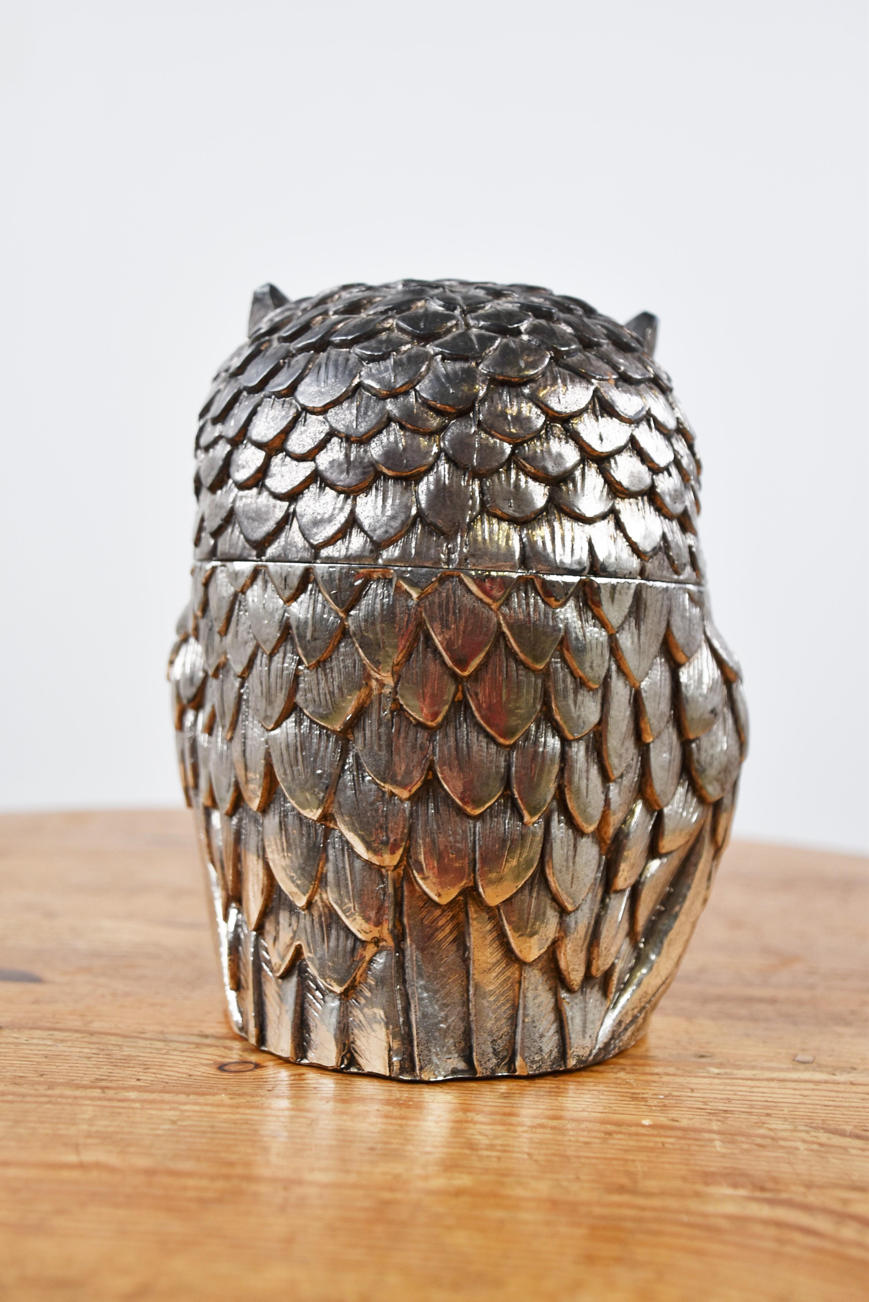 Mid-20th Century Owl Ice Bucket B Y Mauro Manetti, 1960s