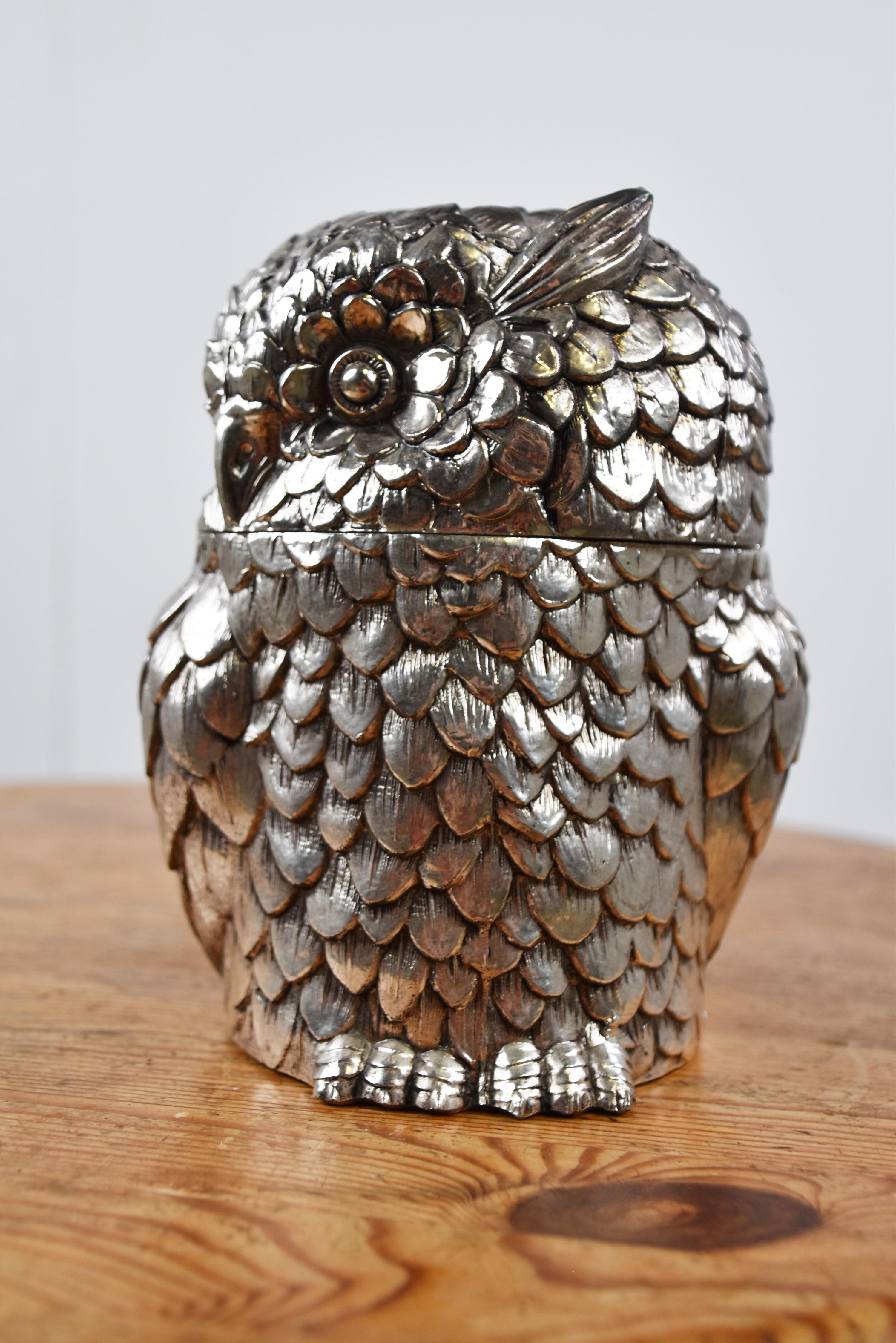 Owl Ice Bucket B Y Mauro Manetti, 1960s 1