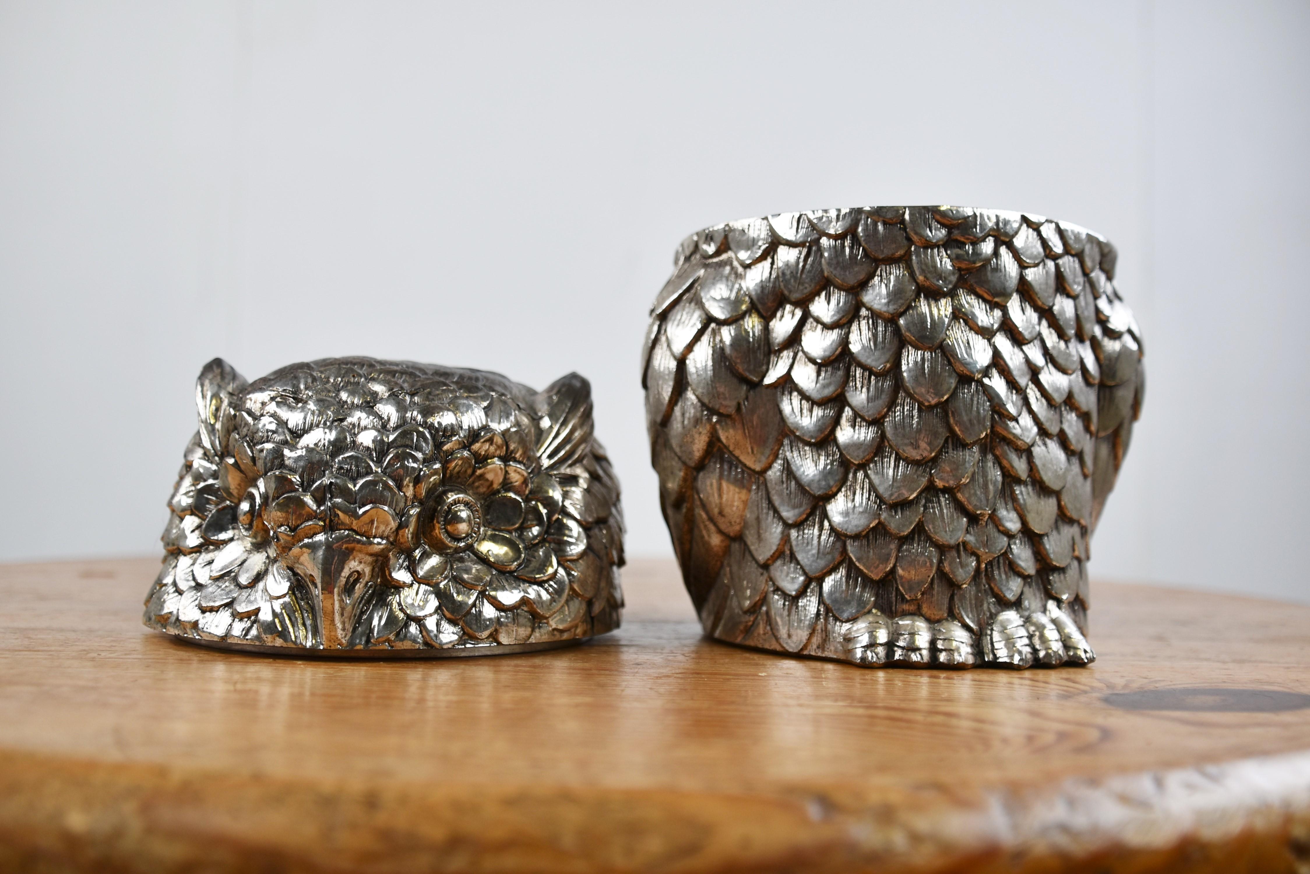 Owl Ice Bucket B Y Mauro Manetti, 1960s 2