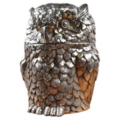 Vintage Owl Ice Bucket B Y Mauro Manetti, 1960s