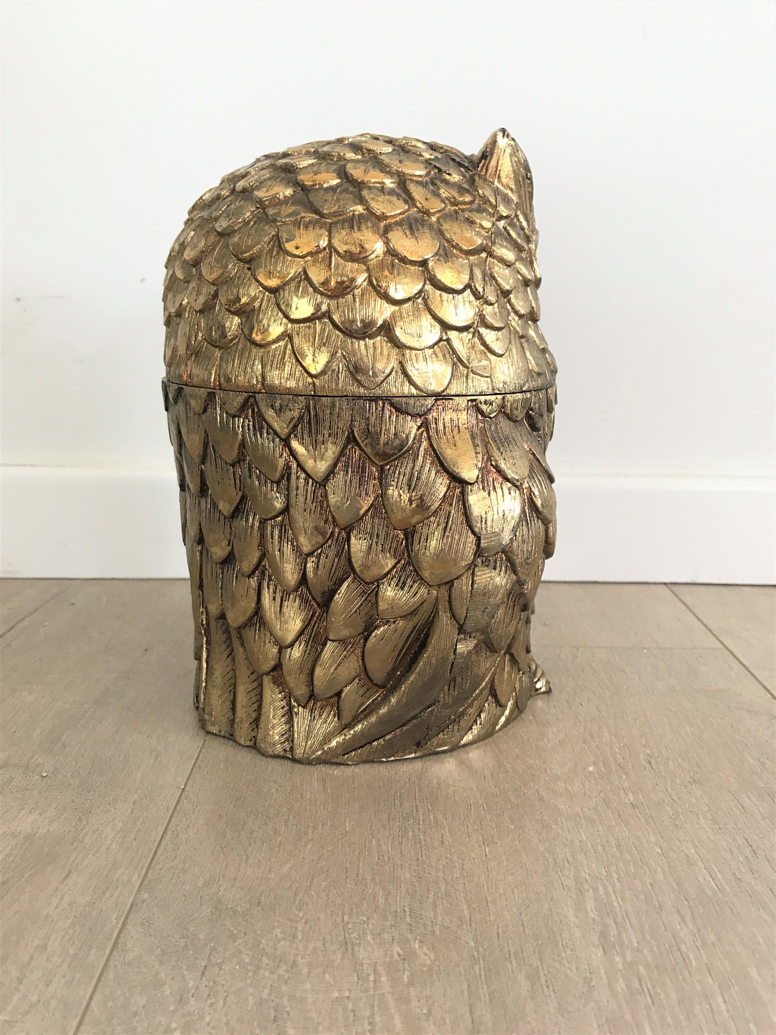 Italian Owl ice bucket by Maura Manetti, 1960s