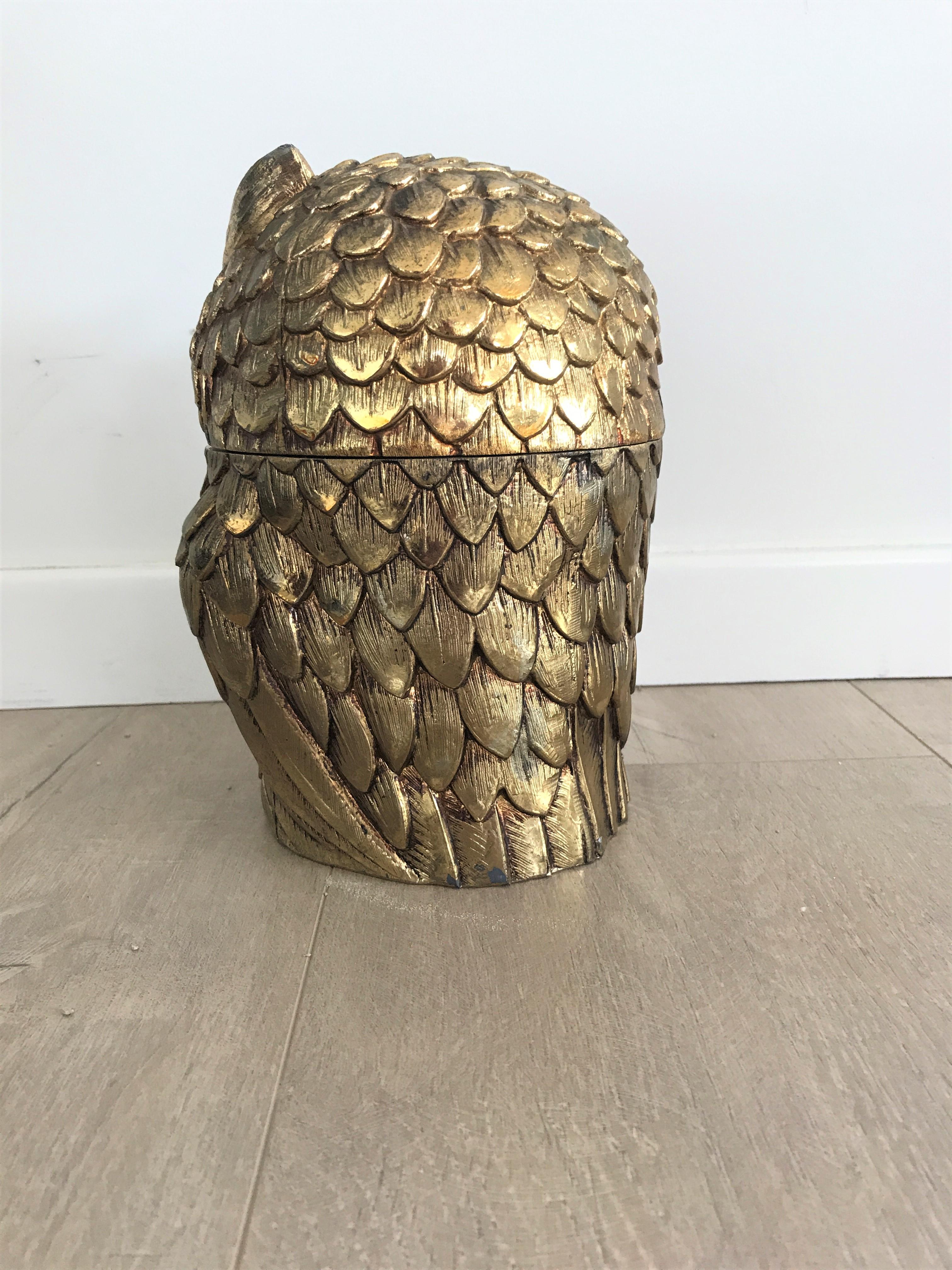 Owl ice bucket by Maura Manetti, 1960s In Excellent Condition In HEVERLEE, BE