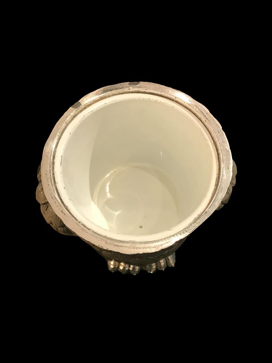 Late 20th Century Owl Ice Bucket Designed by Mauro Manetti, Silver Plated, circa 1970
