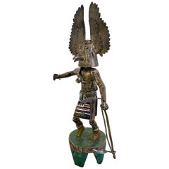 Owl kachina by Gaspar Sterling and Turquoise