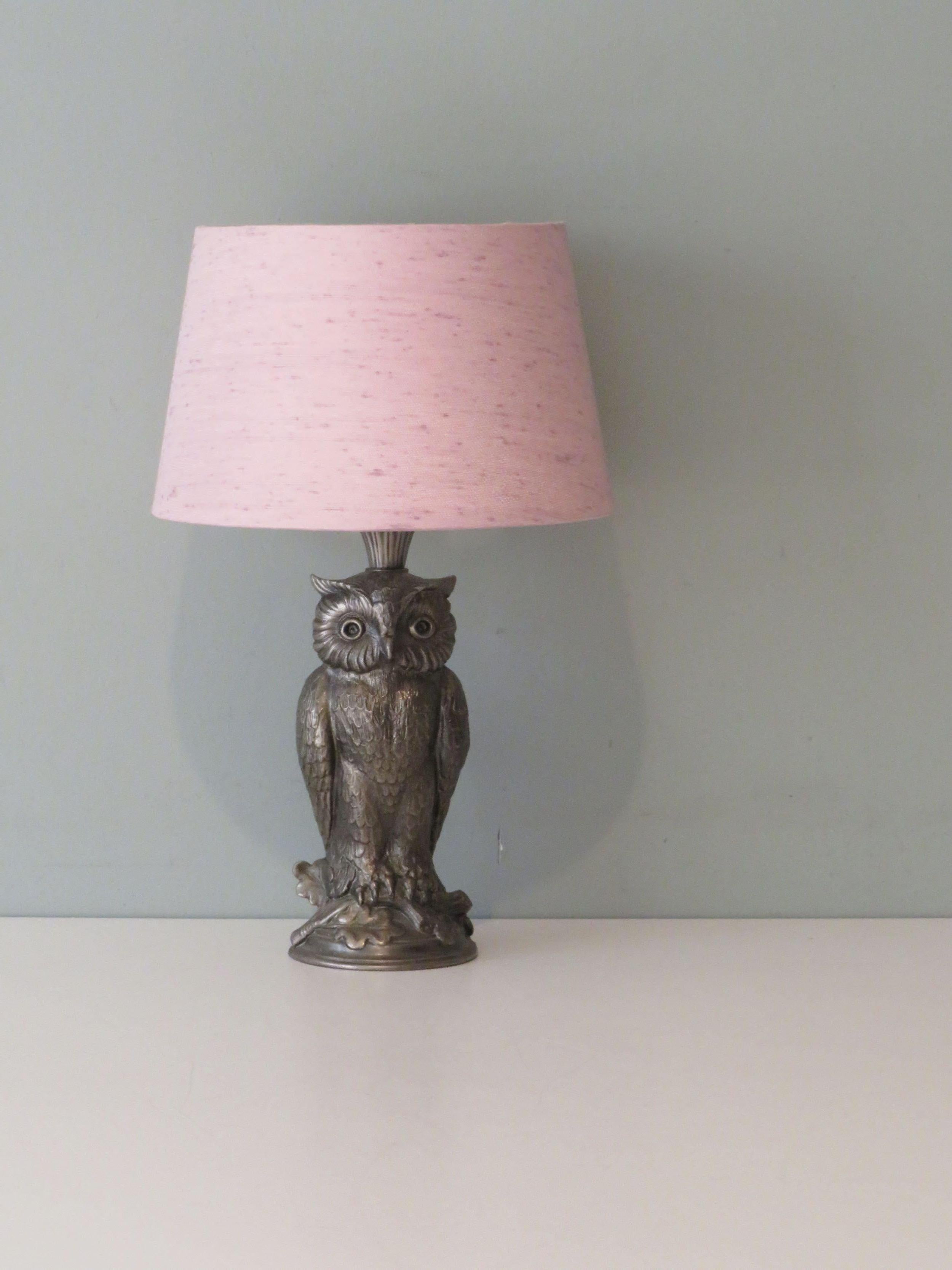 silver owl lamp