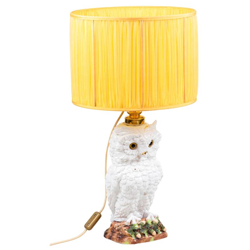 Owl Lamp in Earthenware, 1950s