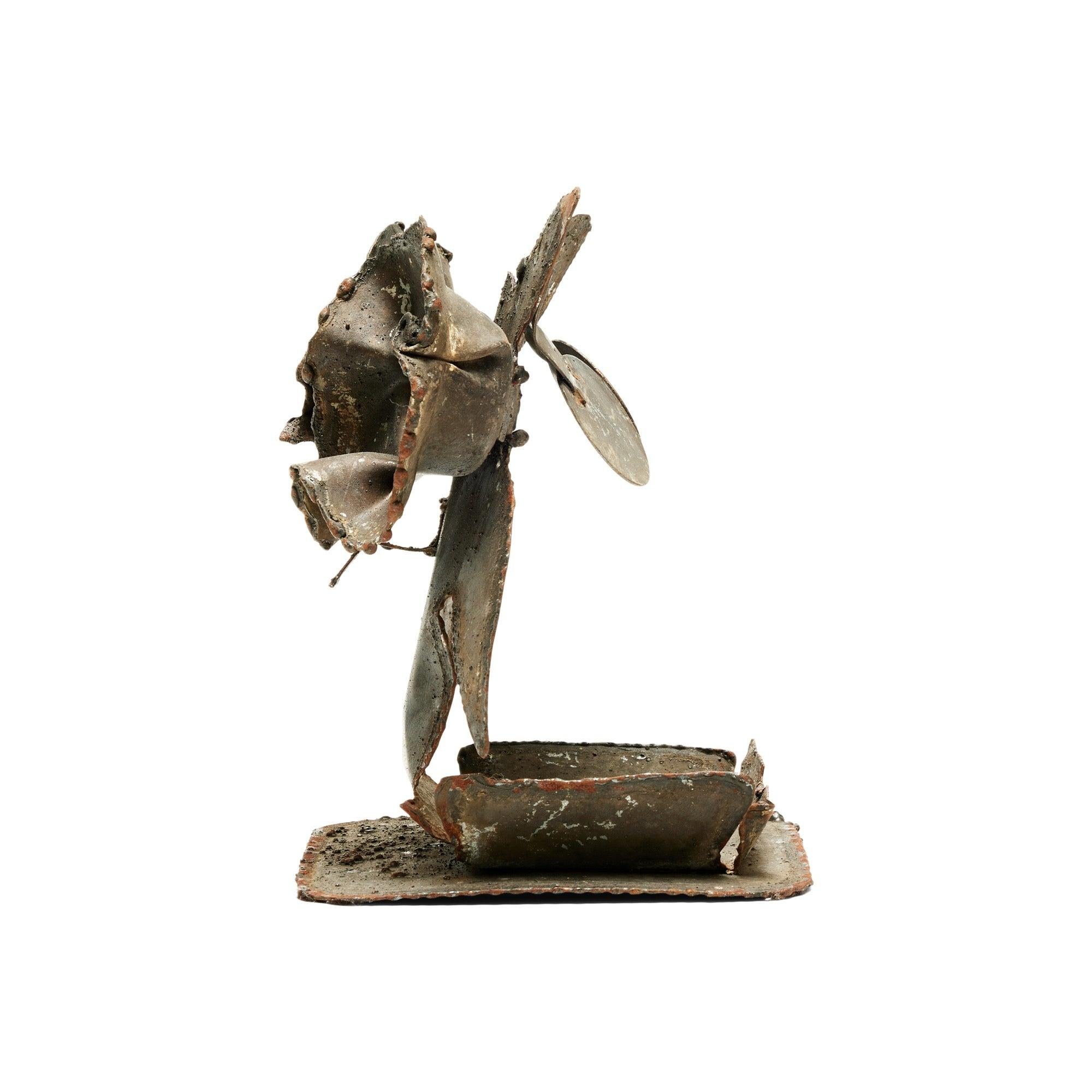 Escultura de metal Búho de Harry M. Wasserman en Excelente estado para la venta en Sagaponack, NY