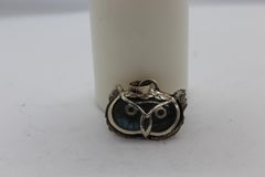 Owl Pendant, Sterling Silver, Handmade, Italy