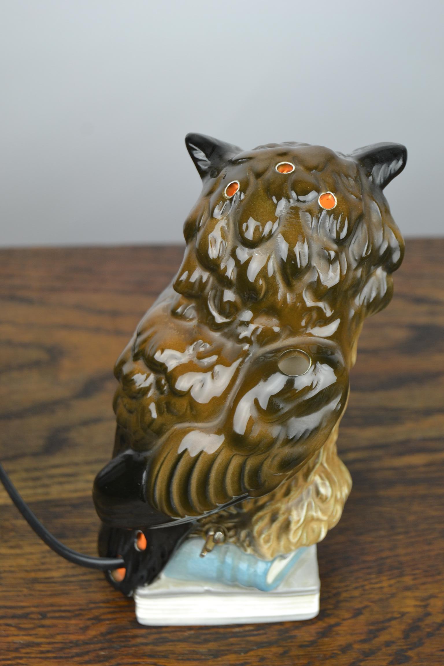 Owl Perfume Lamp by Goebel Western, Germany, 1960s 1