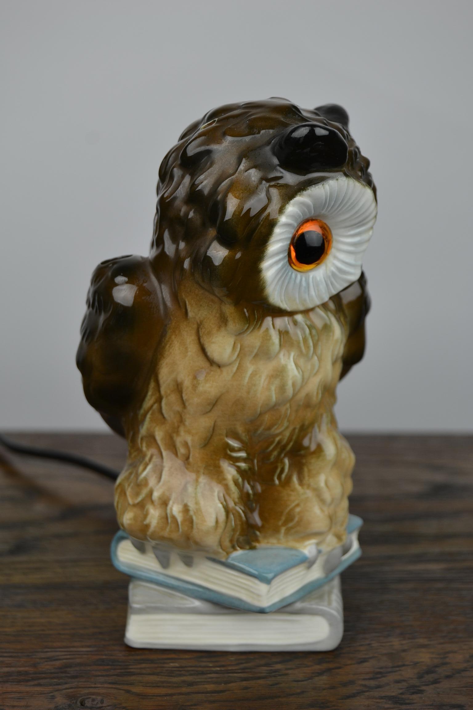 20th Century Owl Perfume Lamp by Goebel Western, Germany, 1960s