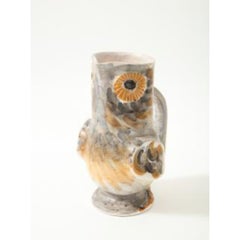 Brocca a forma di gufo in ceramica di Marcel Guillot, 1955 circa