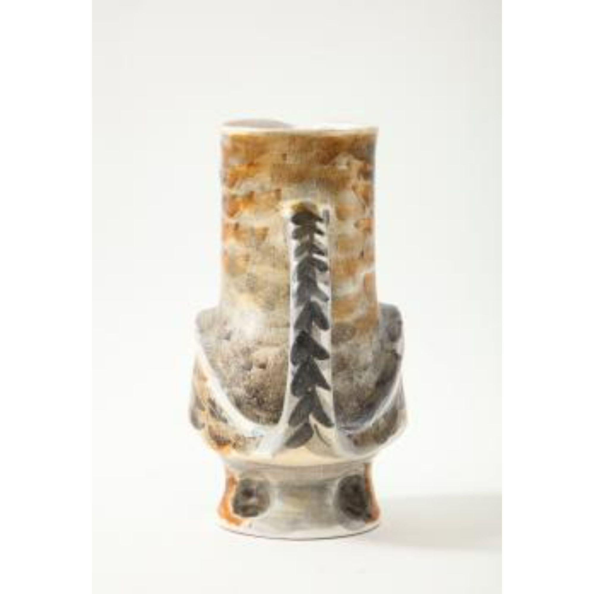Owl Pitcher in Ceramic by Marcel Guillot, circa 1955 For Sale 2