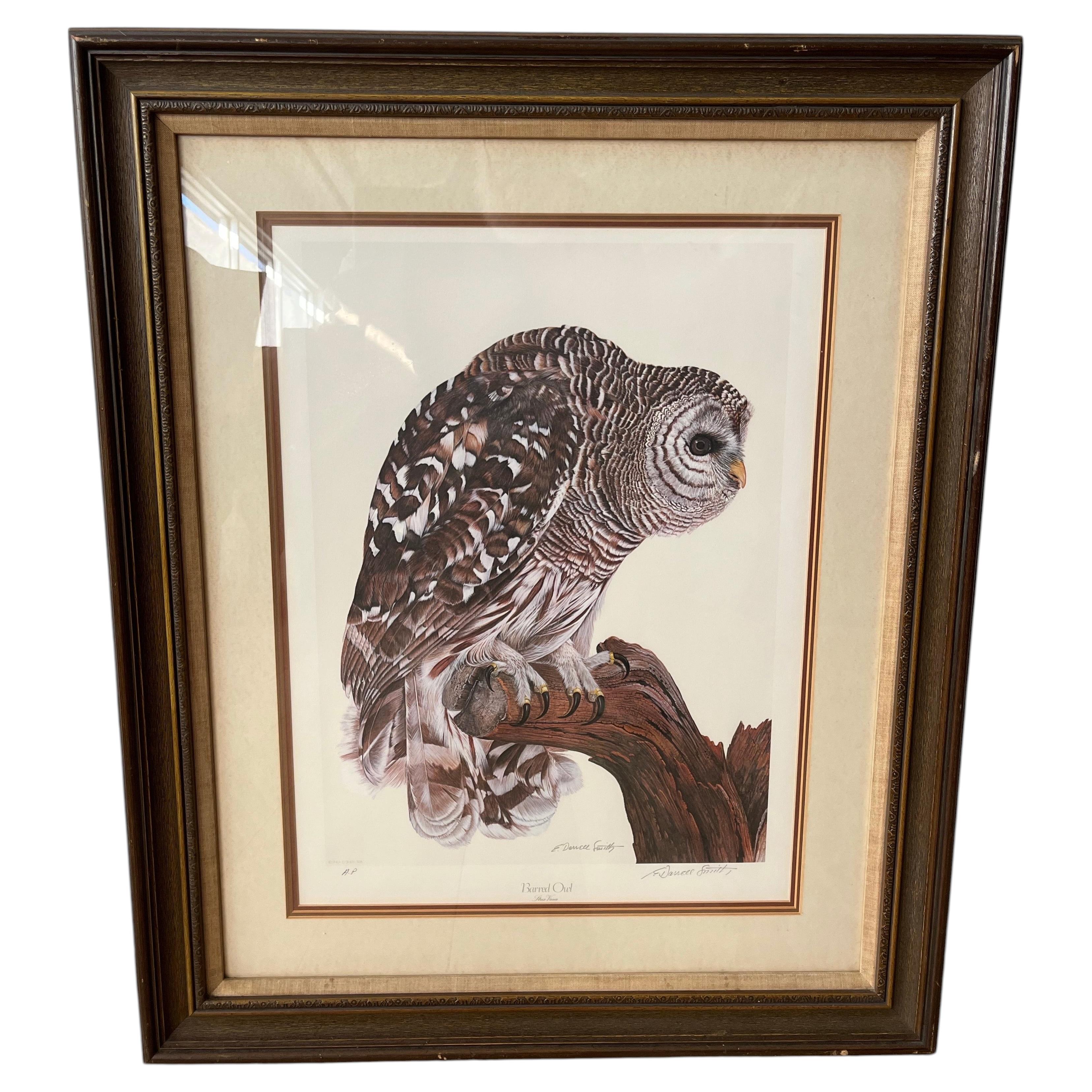 Owl Portraits Of The World, Barred Owl Print, E. Darrell Smith Artist Proof