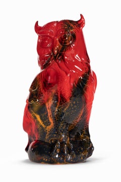 Royal Doulton Red Flambe Porcelain Figurine "OWL"