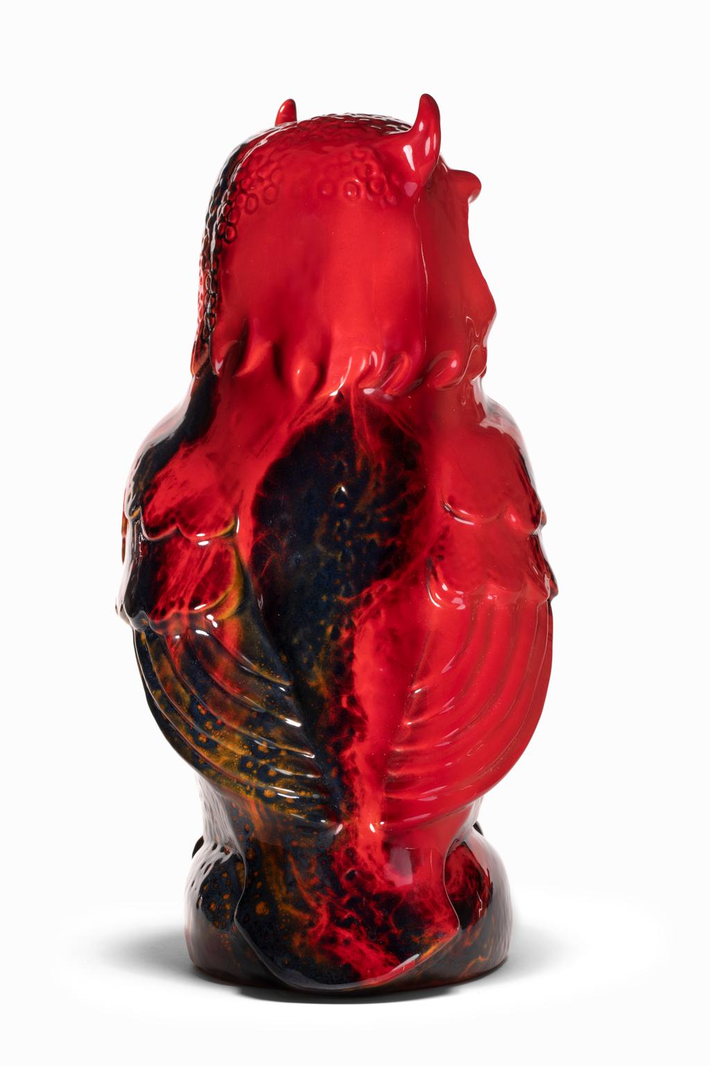 English Royal Doulton Red Flambe Porcelain Figurine 