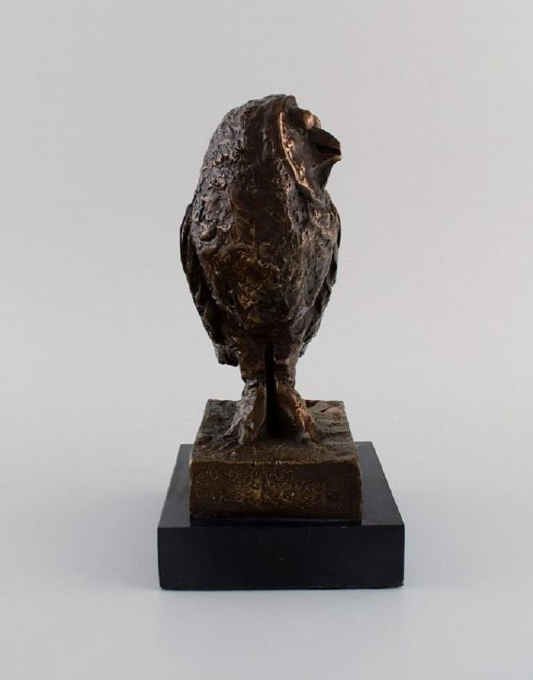 Eule-Skulptur aus Bronze nach Pablo Picasso, limitierte Auflage (Moderne)