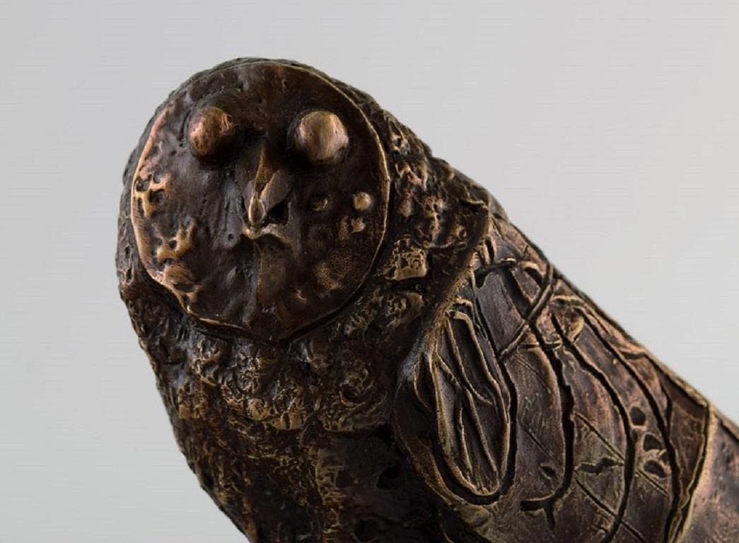 Eule-Skulptur aus Bronze nach Pablo Picasso, limitierte Auflage (Unbekannt)
