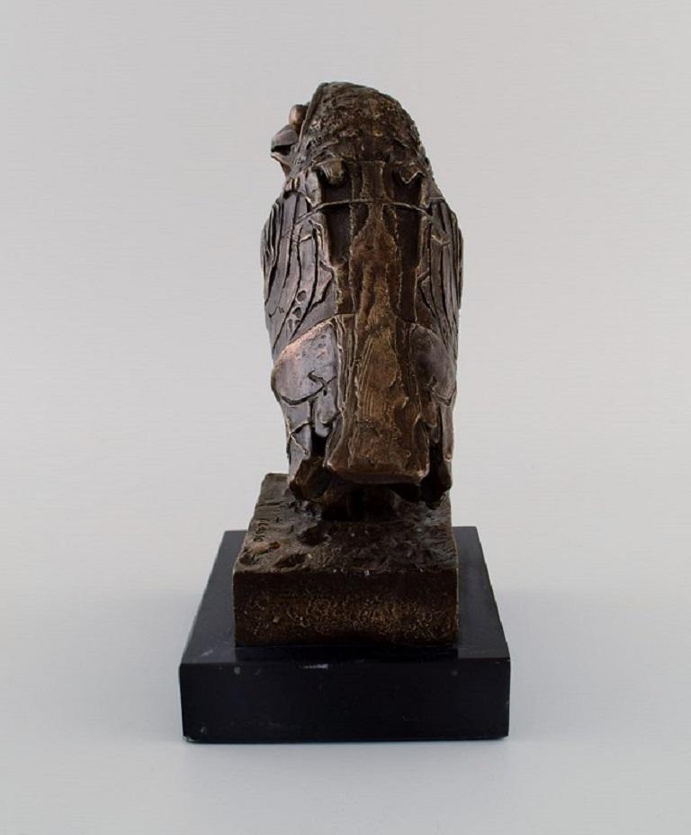 Modern Owl Sculpture in Bronze After Pablo Picasso, Limited Edition