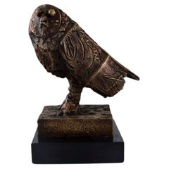 Owl Sculpture in Bronze After Pablo Picasso, Limited Edition