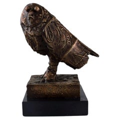 Sculpture de hibou en bronze d'après Pablo Picasso, édition limitée