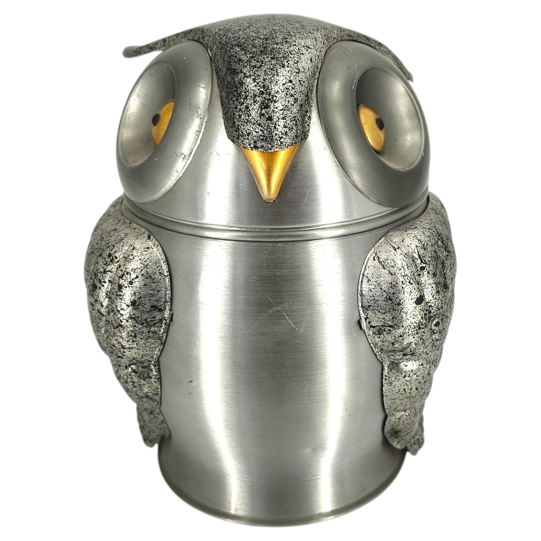 Owl shaped ice bucket Made In Italy 1960s For Sale