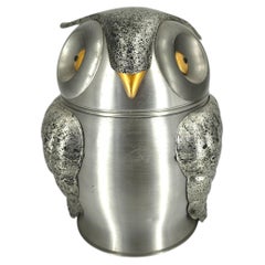 Owl shaped ice bucket Made In Italy 1960s