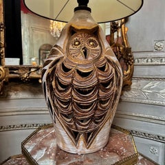 Lampe de table hibou de Georges Pelletier