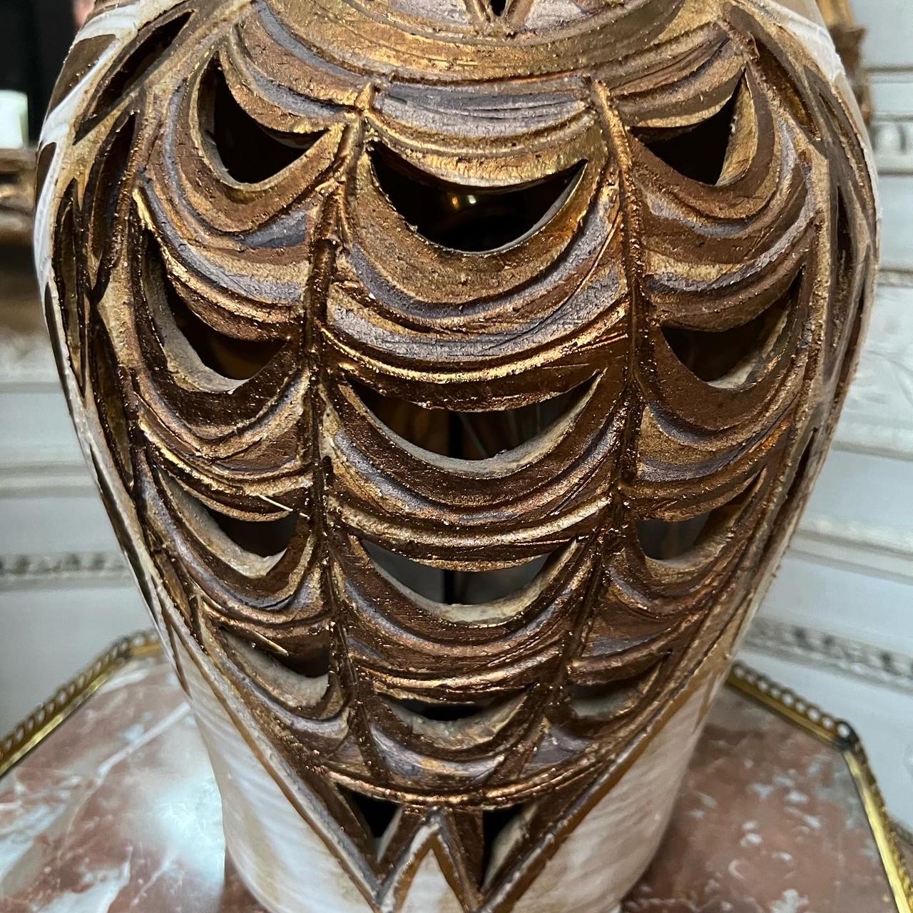 Owl Table Lamp by Georges Pelletier In Good Condition In Dallas, TX