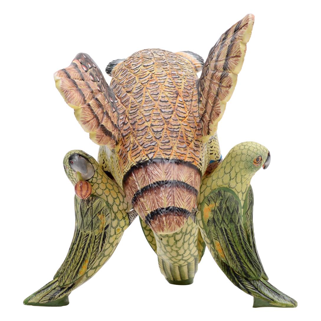 Soupière de hibou en céramique faite à la main, fabriquée en Afrique du Sud Neuf - En vente à North Miami, FL
