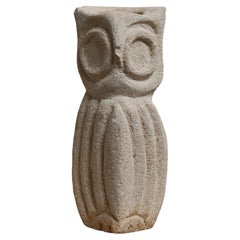Owl Vase in Stone by Albert Tormos