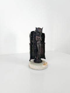 Owl Woman Sculpture by Carl Kauba, Vienna