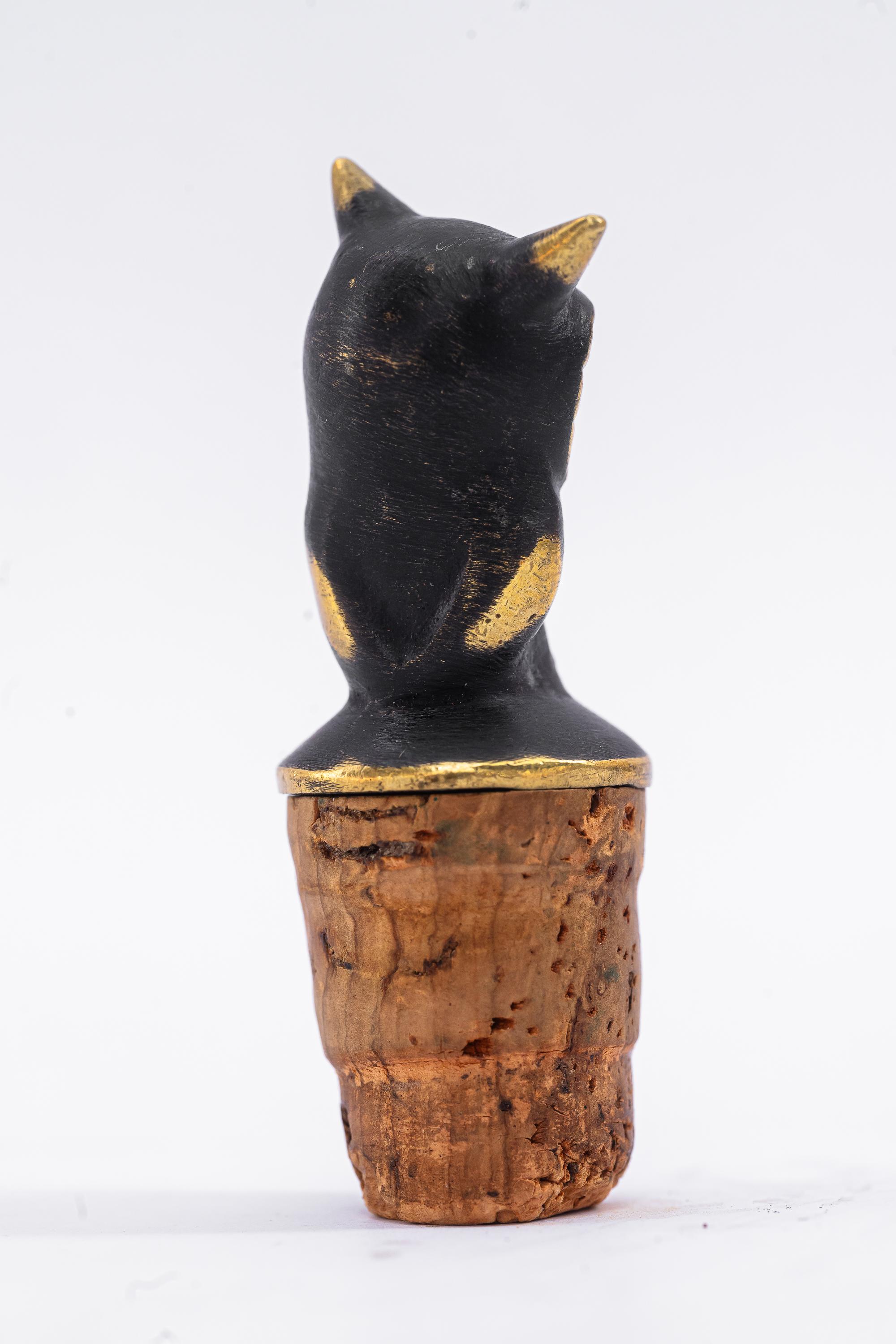 Mid-20th Century  Owls Bottle Stopper by Walter Bosse around 1950s For Sale