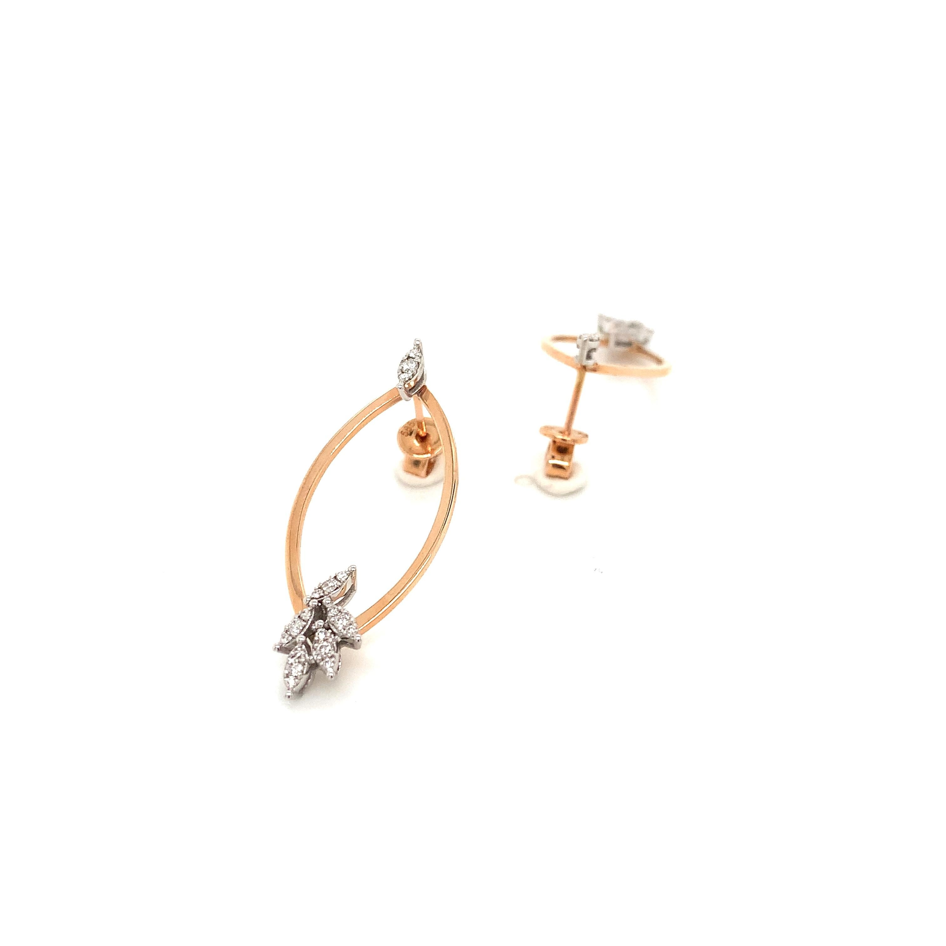 OWN Your Story 14K White and Rose Gold Dual-Use Elliptical Petal Drop Earrings. These stunning drop earrings can be used as featured or just the stud alone. Perfect pair for everyday and a night out!

OWN Your Story brings its 3 generations of