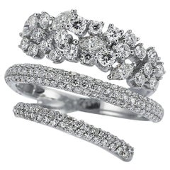 Anillo eterno en espiral de oro de 18 quilates con diamantes redondos y marquesa OWN Your Story