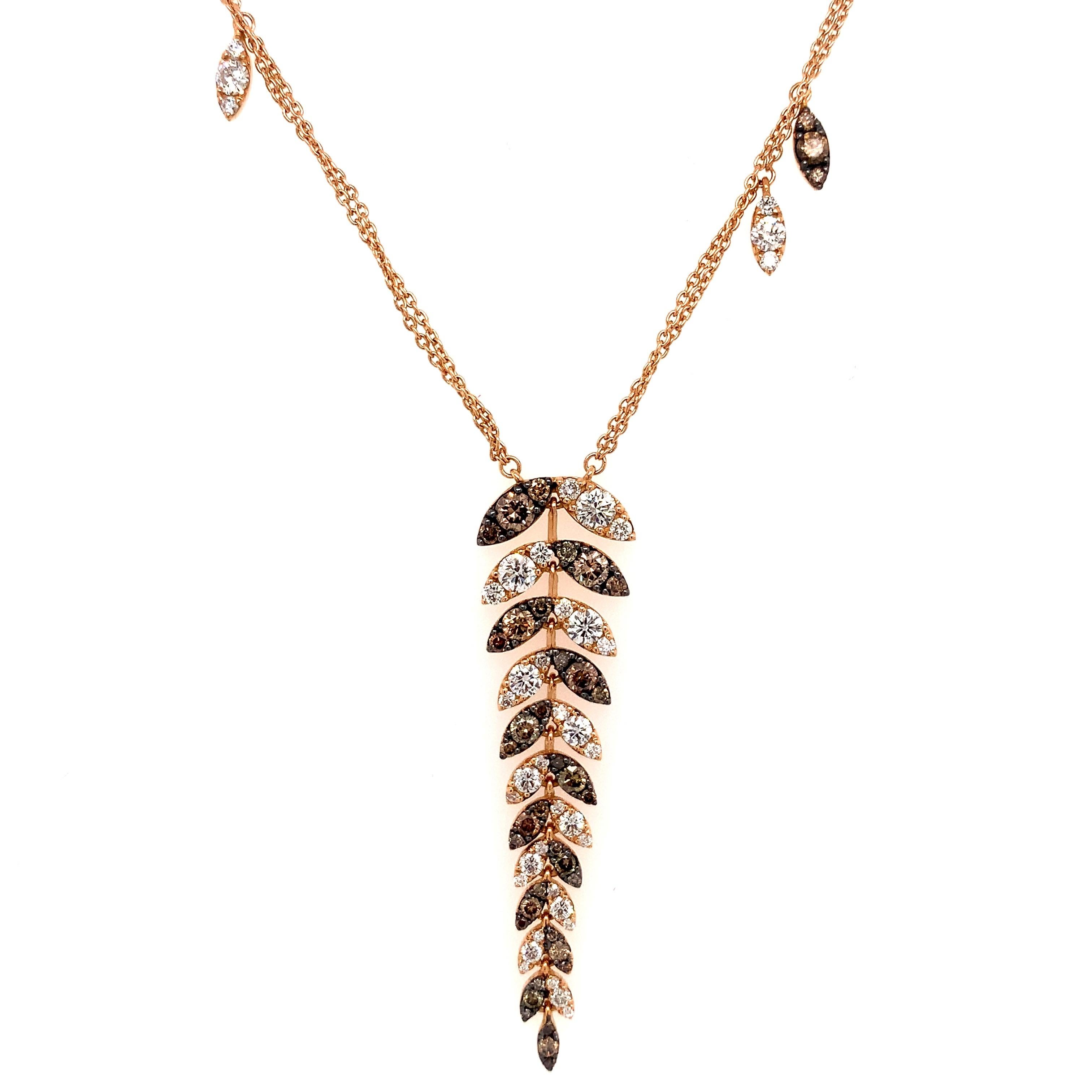 OWN Your Story 18K Rose Gold Cognac and White Diamond Delicate Fern Double Chain Necklace

OWN Your Story brings its 3 generations of family tradition and unparalleled experience with 18K gold, diamonds, and gemstones to create high-level jewelry