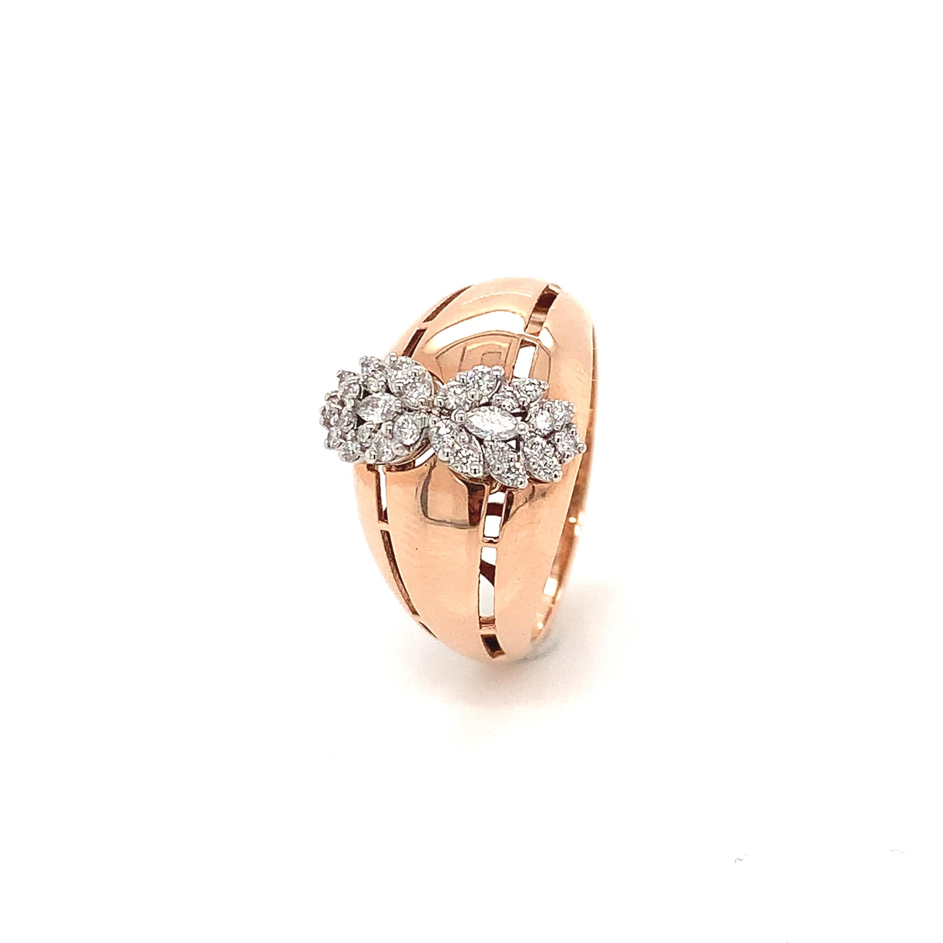 marquise flower ring