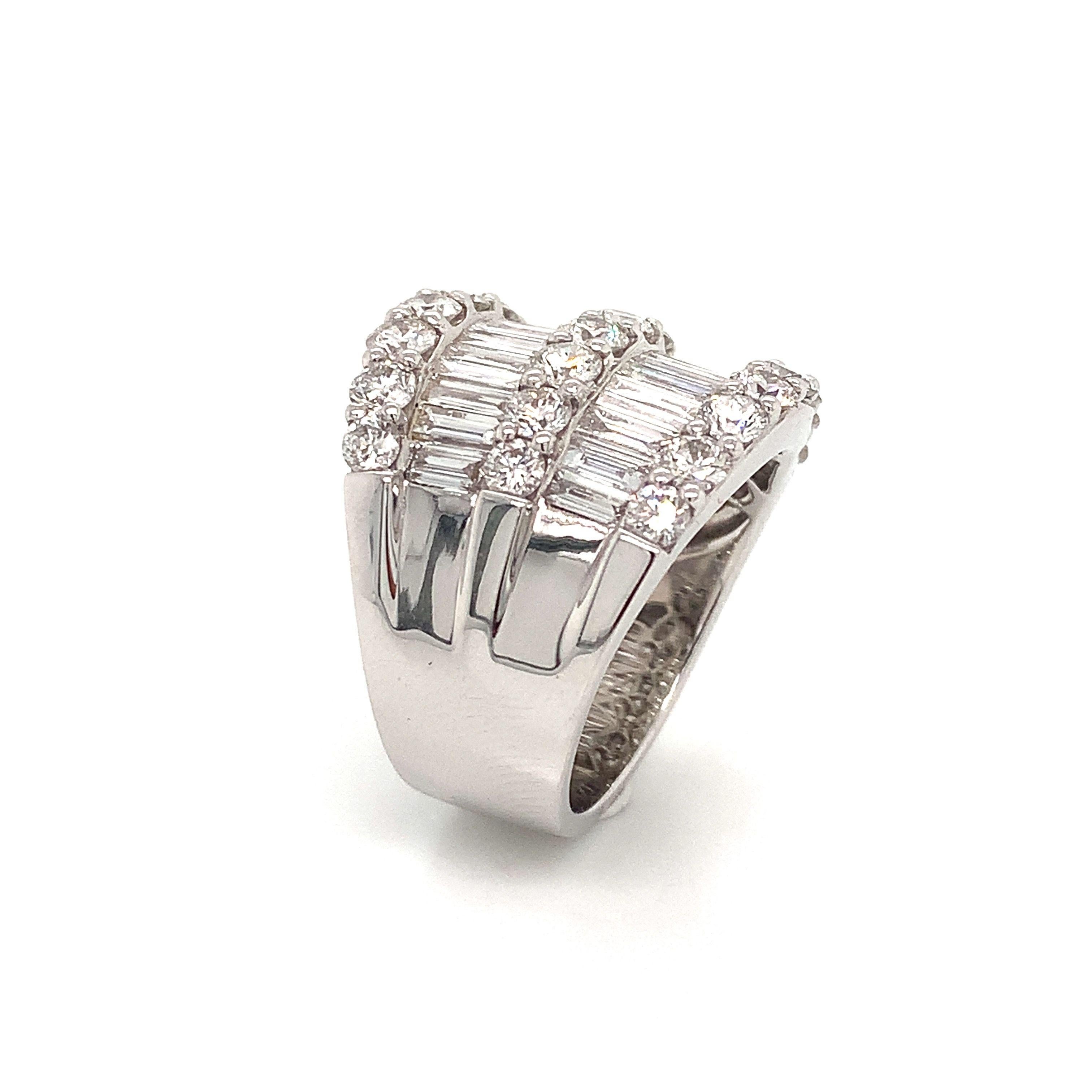 baguette eternity ring white gold