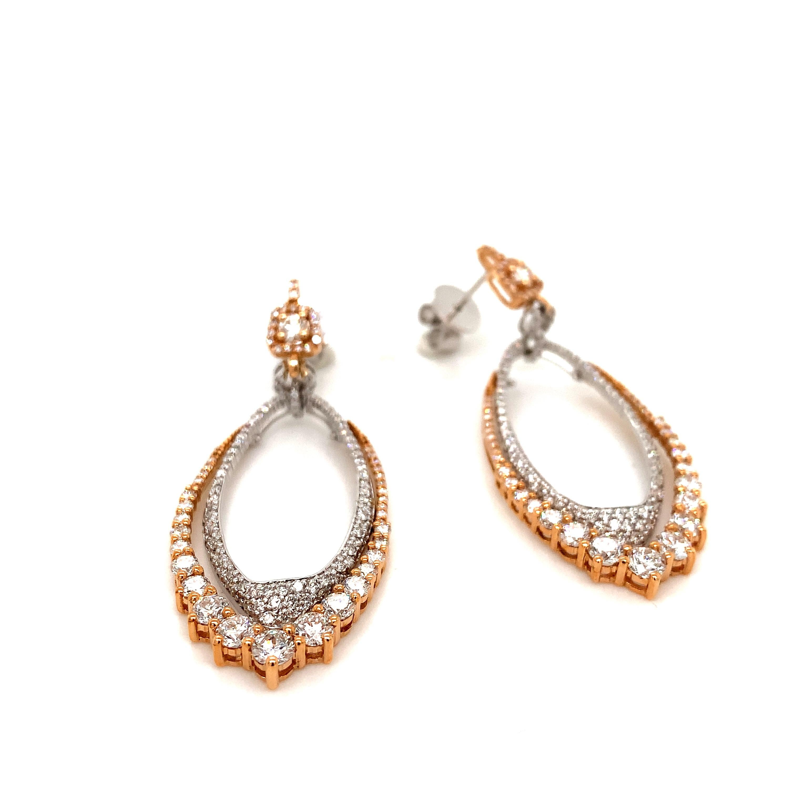 OWN Your Story 18K White and Rose Gold Graduated Diamond Studded Dual Pendulum Drop Earrings

OWN Your Story brings its 3 generations of family tradition and unparalleled experience with 18K gold, diamonds, and gemstones to create high-level jewelry