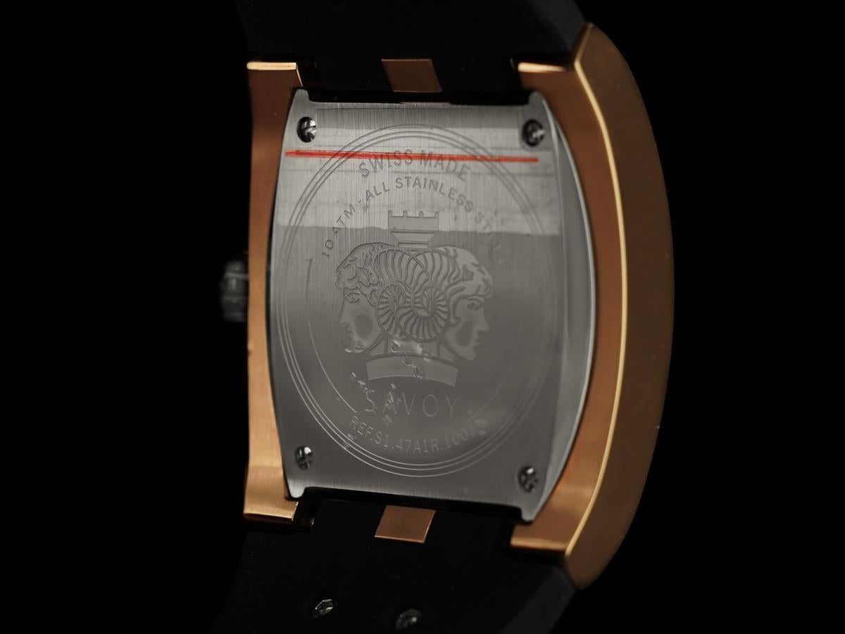 PROPIEDAD DE MARTIN SHEEN - Reloj de buceo Savoy Icon Massive para caballero en tono oro rosa en venta 2