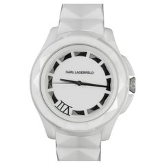 Di proprietà di Siegfried & Roy - Orologio Karl Lagerfeld Unisex in ceramica bianca