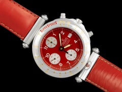 Owned by Siegfried & Roy with Photo - Philippe Charriol Mens Red Chronograph SS