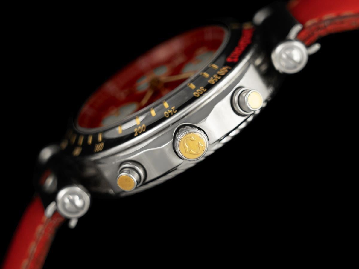 Propriété de Siegfried & Roy avec photo - Philippe Charriol Mens Red Chronograph SS Pour hommes en vente