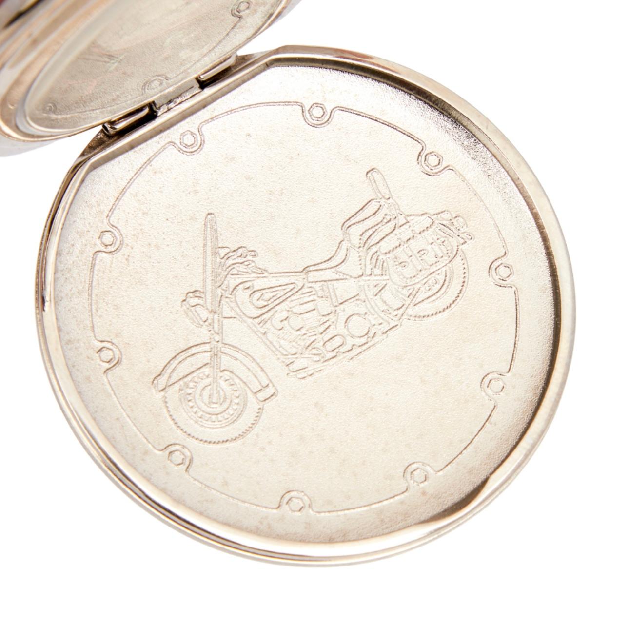 Owned & Used By ZZ TOP'S Dusty Hill - Harley Davidson Chrome Pocket Watch For Sale 4