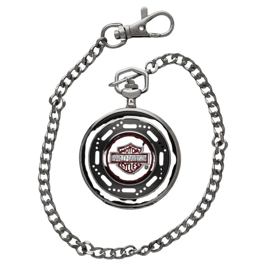 Owned & Used By ZZ TOP'S Dusty Hill - Harley Davidson Chrome Pocket Watch For Sale