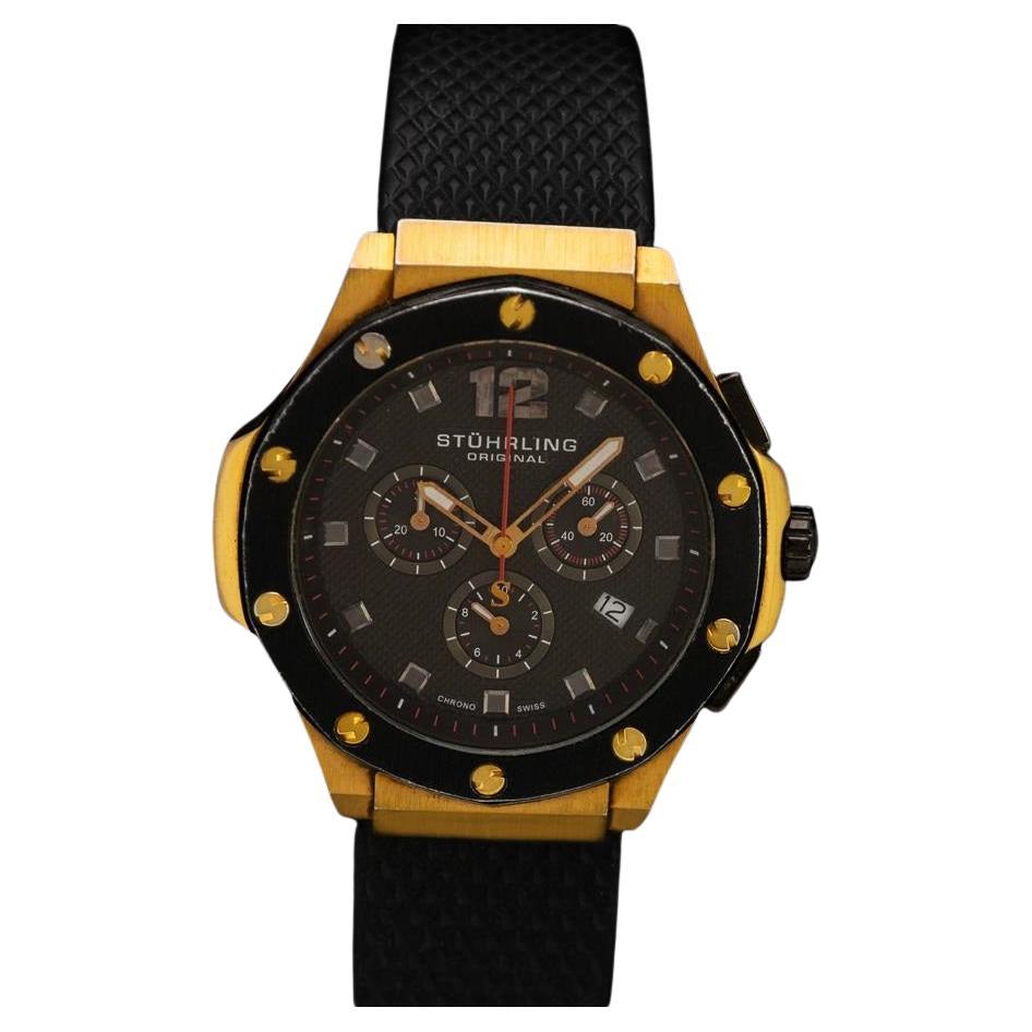 Owned 
Worn by Harry Bellafonte with COA - Stührling Apocalypse 160 Chronograph For Sale