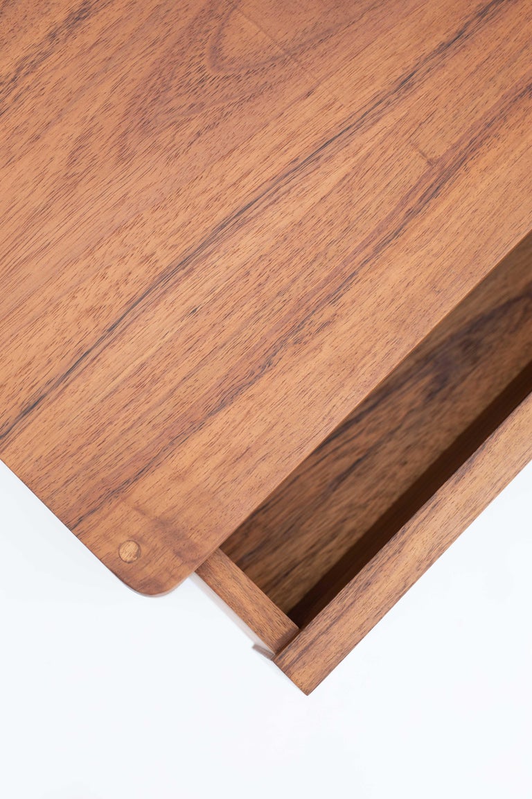 Ox nightstand, Caribbean walnut, contemporary design, Mexico For Sale