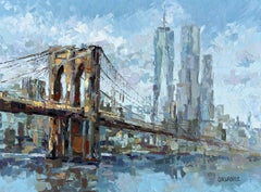 "Brooklyn Bridge", Painting, Oil on Canvas